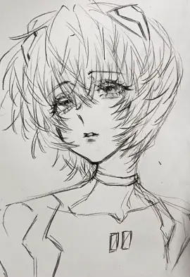 Rei.  #sketch #fyp #drawing #art #artist #skibiditoilet #rei #evangelion 