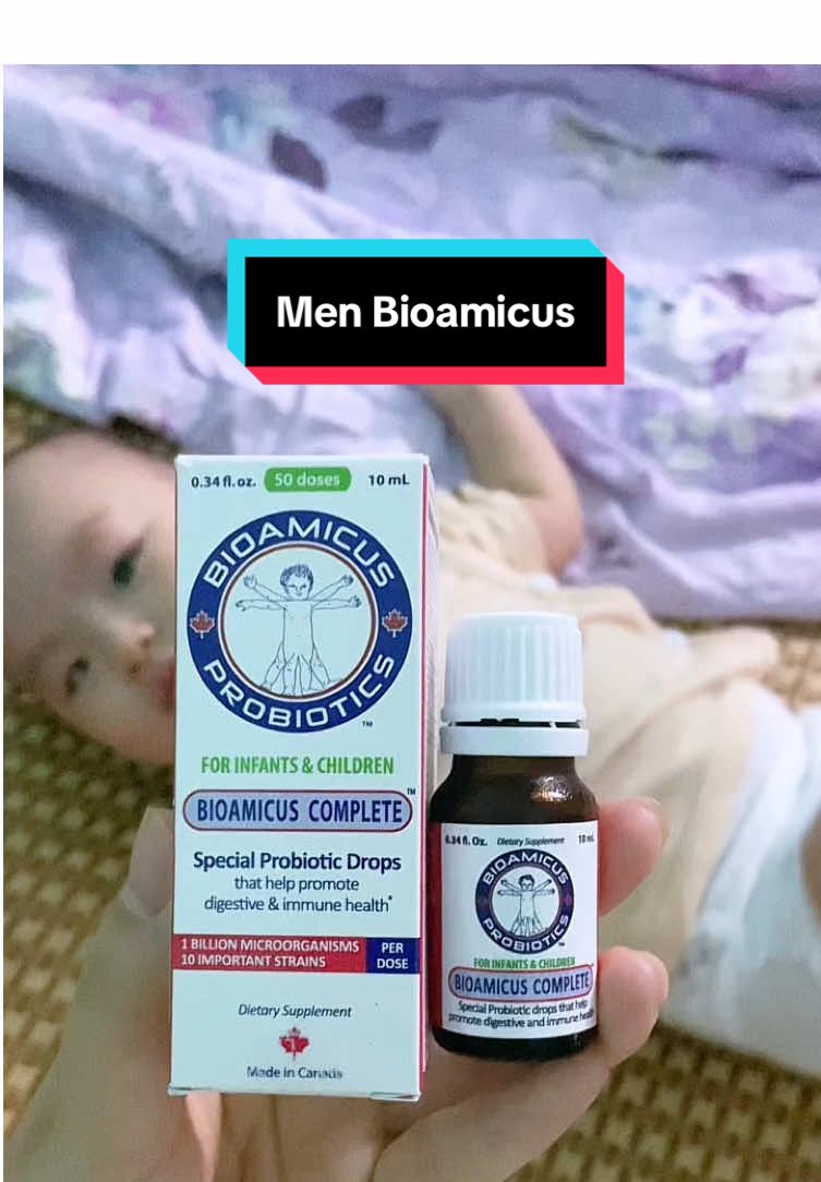Men vi sinh 10 chủng BIOAMICUS giúp hệ tiêu hoá con luôn khỏe mạnh #mebapreview #menvisinh #bioamicus #mebimsua #chamcon #viralvideo 