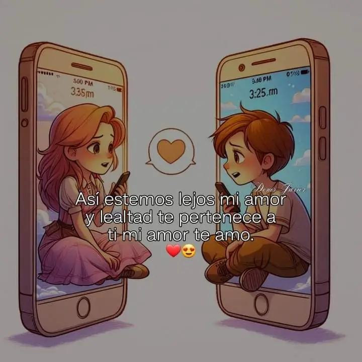 amor a distancia, La distancia solo separa cuerpos, no corazones.