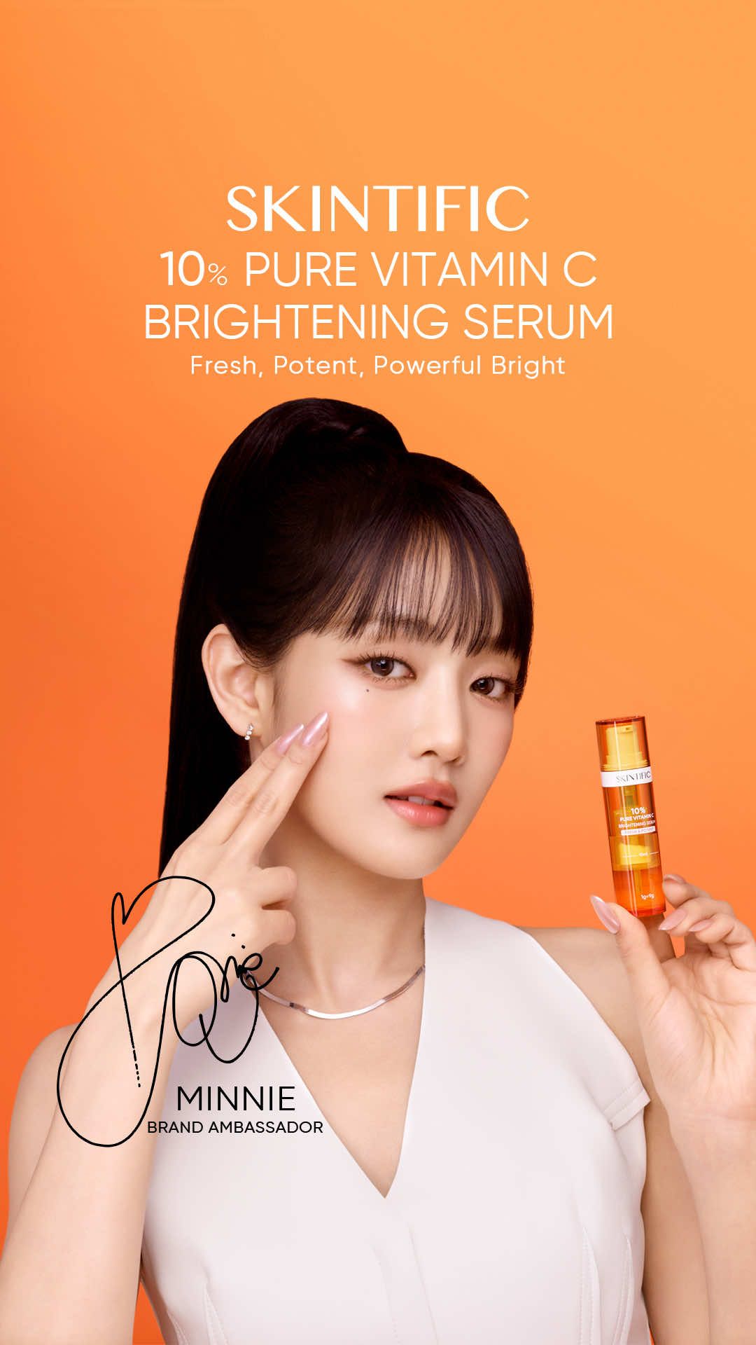 ✨Introducing the latest from SKINTIFIC: our 10% Pure Vitamin C Brightening Serum with Dual Lock Technology — designed for a stable, fast-acting brightening results without irritation ✨ Unlock your glow just like MINNIE @min.nicha with visibly brighter, radiant skin 🧡 #SKINTIFIC #SKINTIFICxMINNIE #SKINTIFICPureVitC