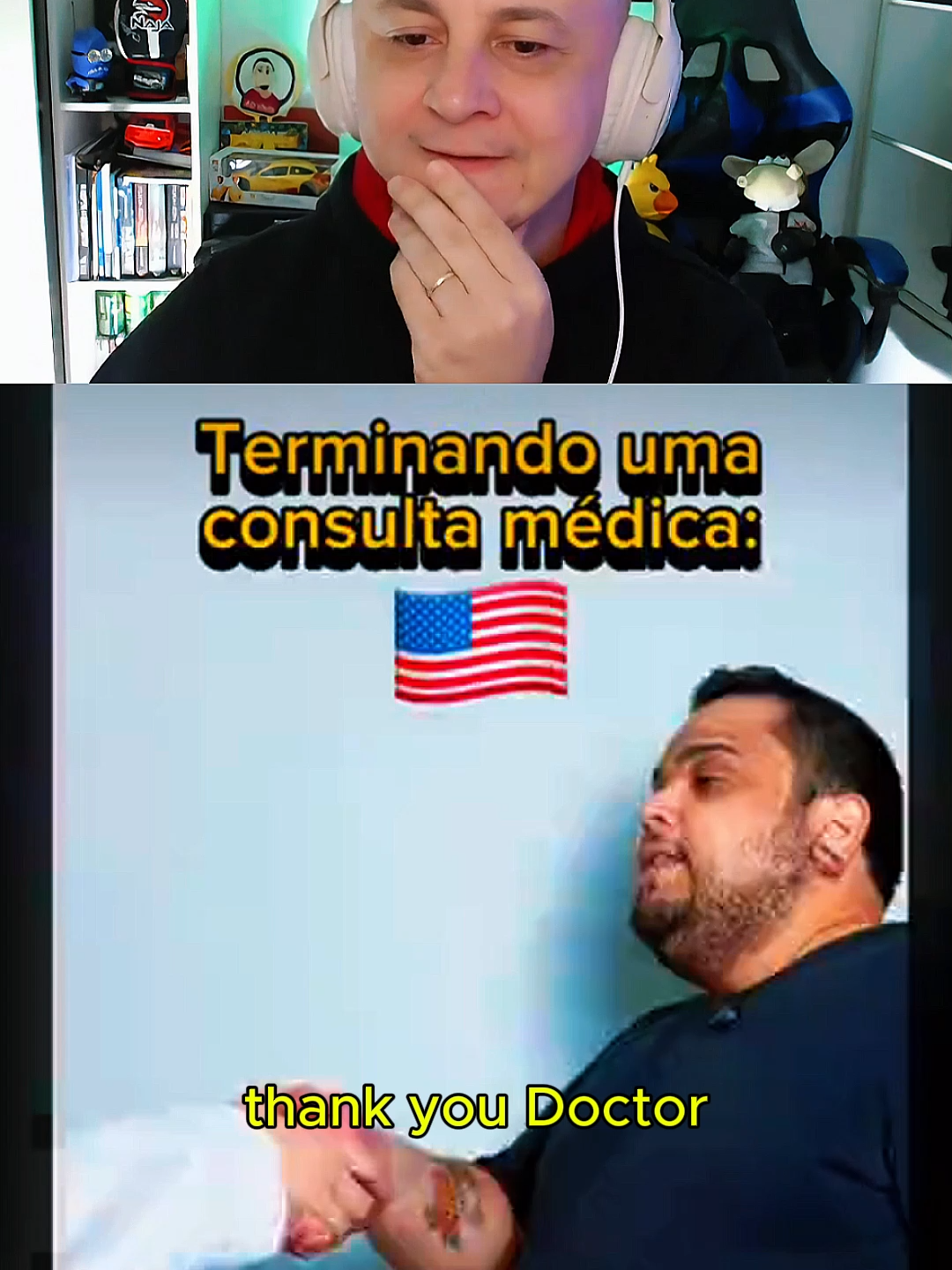 postei pq eu ri #react #humor