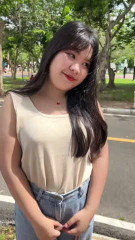 เลิฟสีครีม🥯🍰⛅️ #เสื้อผ้าสาวอวบ #เสื้อผ้าผู้หญิง #เสื้อกล้าม #เสื้อสายเดี่ยว #OOTD 