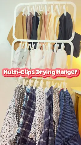 Very useful multi-clips hanger you might needed😉✨ #clipshanger #flexiblehanger 