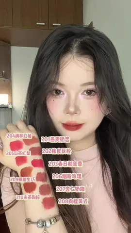 10 shades!Czel lip tints full set Swatches-Low Saturation Beauty Colors#czel #cometics #makeup #factory #suppliers 