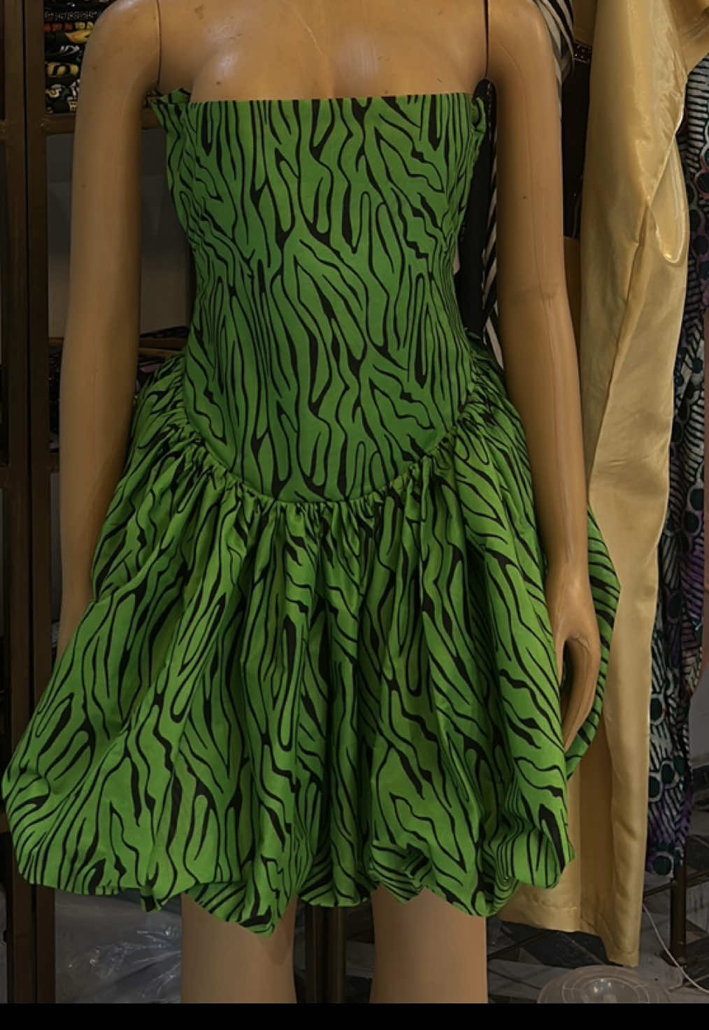 the Mannequin didn’t do justice to the dress, excited to see how she’ll style it😍.  Thank you for trusting, Now Available to Order💌. Send a DM.  Whatsapp: 09026962805 #fashiondesigner #nationalgirlfriendsday #sundress #fashion #styleinspo #rtw #ankara 