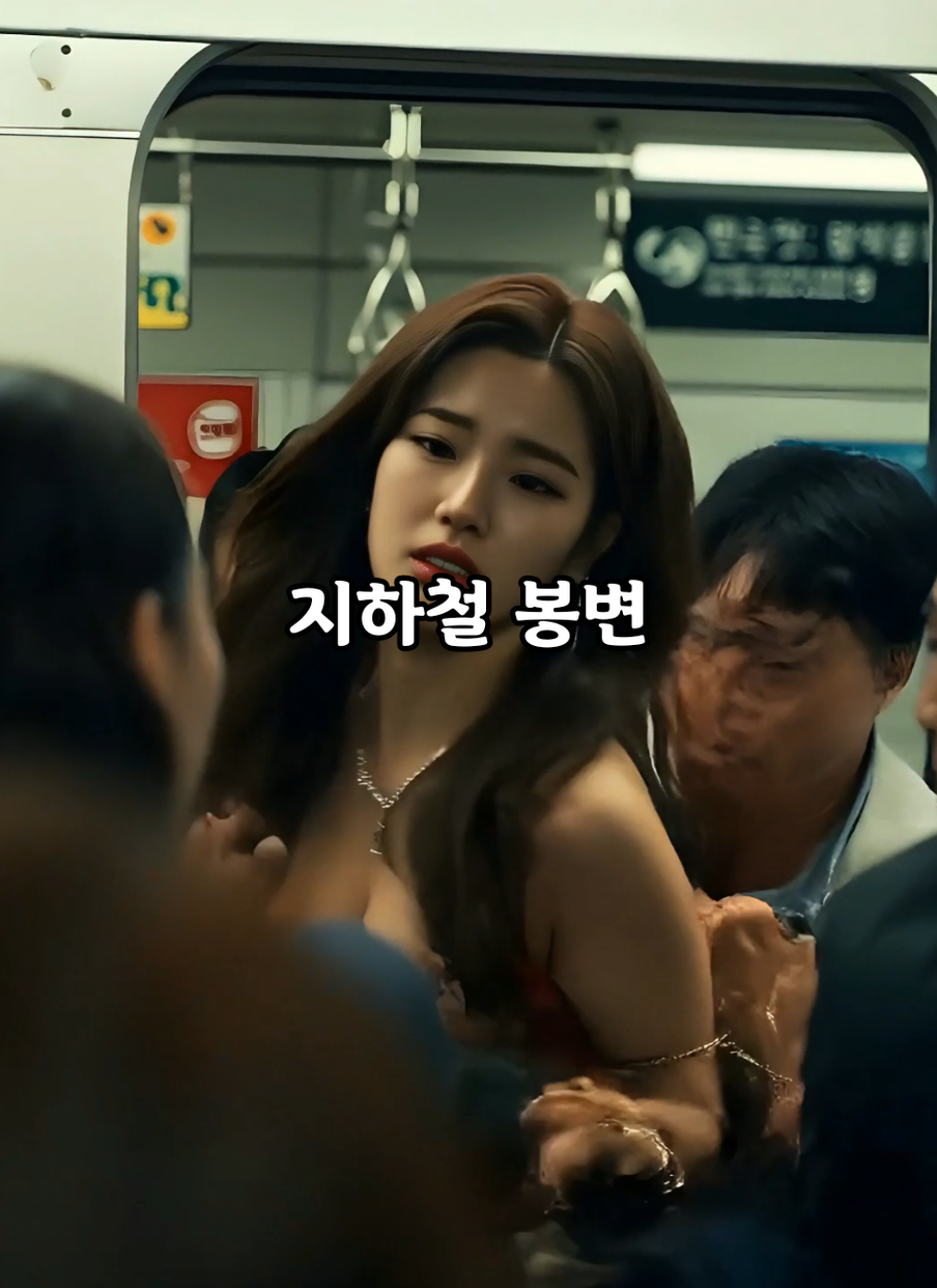 지하철 참사 봉변 그녀만 모른다#지하철역 #cute #aigirl #지하철참사#여자친구 