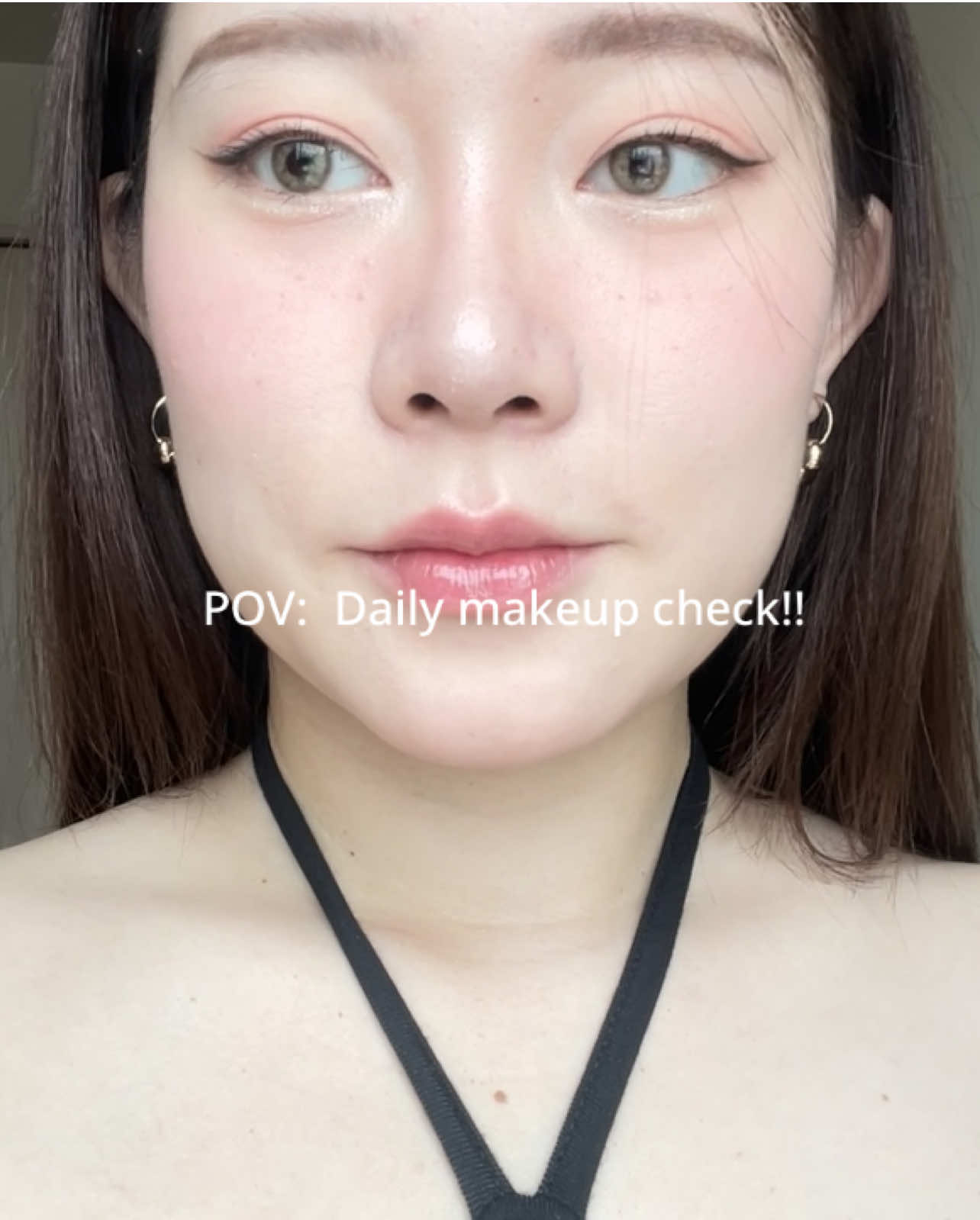 Daily makeup check!! #fyp #makeup #OOTD 