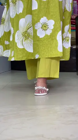 A-line shape kurti set 🍃🤍 #fresharrivals #foryou #fyp 