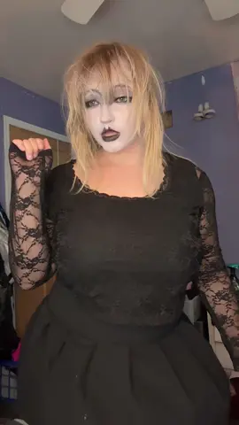 First attempt at goth makeup 