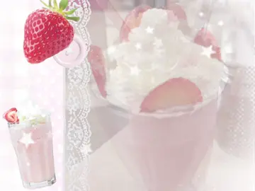 strawberry milkshake !!🍓 . . . || #strawberry #strawberrymilkshake #strawberries #milkshake #drink #cute #moodboard #moodboardedit #edit #aesthetic #pink #white #red #pinkandwhite #xyzbca #targetaudience #fyp #foryoupage #viral #dontletthisflop #fypviral 