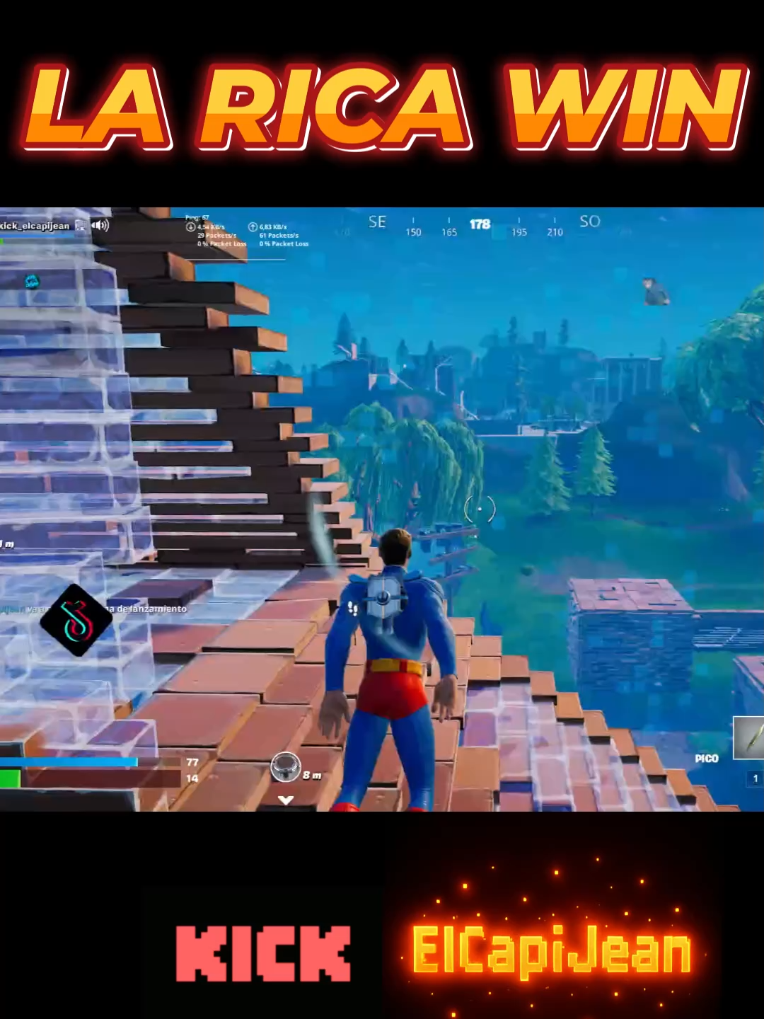 La rica win xd! #fortnite #fortniteclips #fortnitewins #kick #kickperu💚 #supermankick #clips #clipskick
