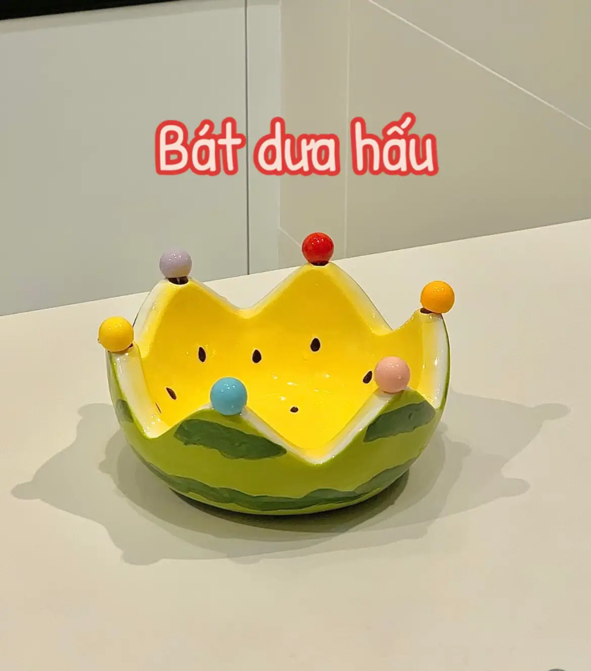 Bát dưa hấu bằng sứ, đựng trái cây #giadungtienich #diadungtraicay 