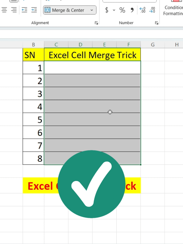MS Excel cells merge tricks #MicrosoftExcel #ExcelTraining #NepaliTech #ExcelForBeginners #mergecell 