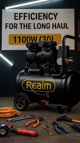 Siap Hadapi Segala Tantangan Bengkel! 🔧 Kompresor Udara REAIM 1100W / 30L hadir dengan teknologi Oil-Free untuk performa maksimal tanpa repot perawatan. Efisiensi tinggi, suara lebih senyap, dan cocok untuk segala pekerjaan profesional maupun rumahan. 💥 Garansi 5 Tahun 💨 Kapasitas 30 Liter 🎁 Bonus Aksesoris Lengkap 📦 COD & Pengiriman 24 Jam #ReaimCompressor #KompresorBengkel #AirCompressor #OilFreeCompressor #PeralatanBengkel 
