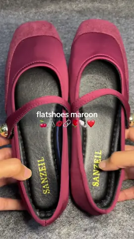 flatshoes cantik bgt 💌💋🍒 #gajiansale #promoguncang88 #flatshoes #maroon 