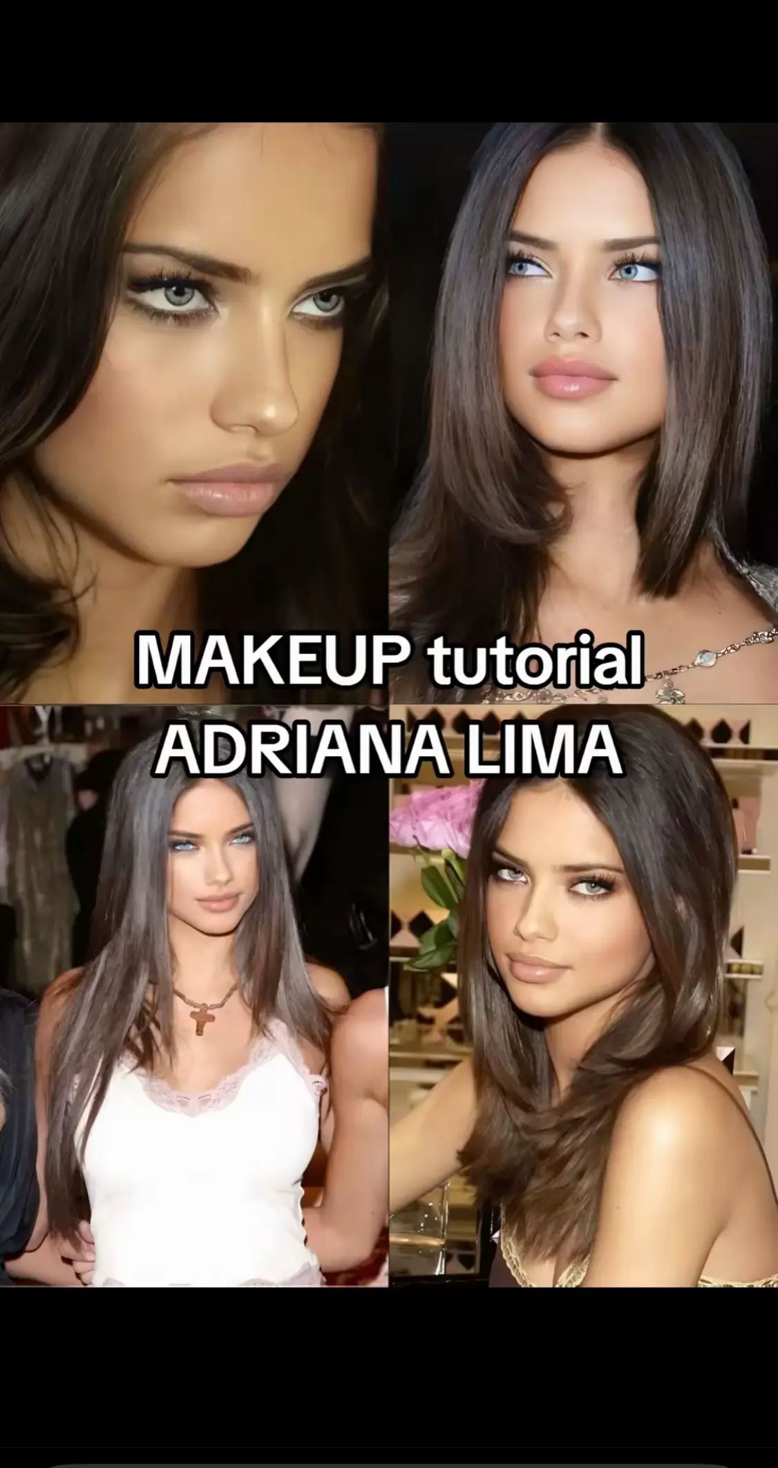 Let me know what makeup tuts u want to see next 💗 #makeup #makeuptutorial #adrianalima #victoriassecret #model 