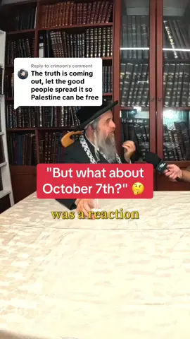 Replying to @crimson According to Rabbi Beck, October wasn't the start of what's happening in Gaza. It was a reaction from the years of occupation which started in 1948... #TonOfTales #RabbiBeck #FreePalestine #Zionism #Gaza 