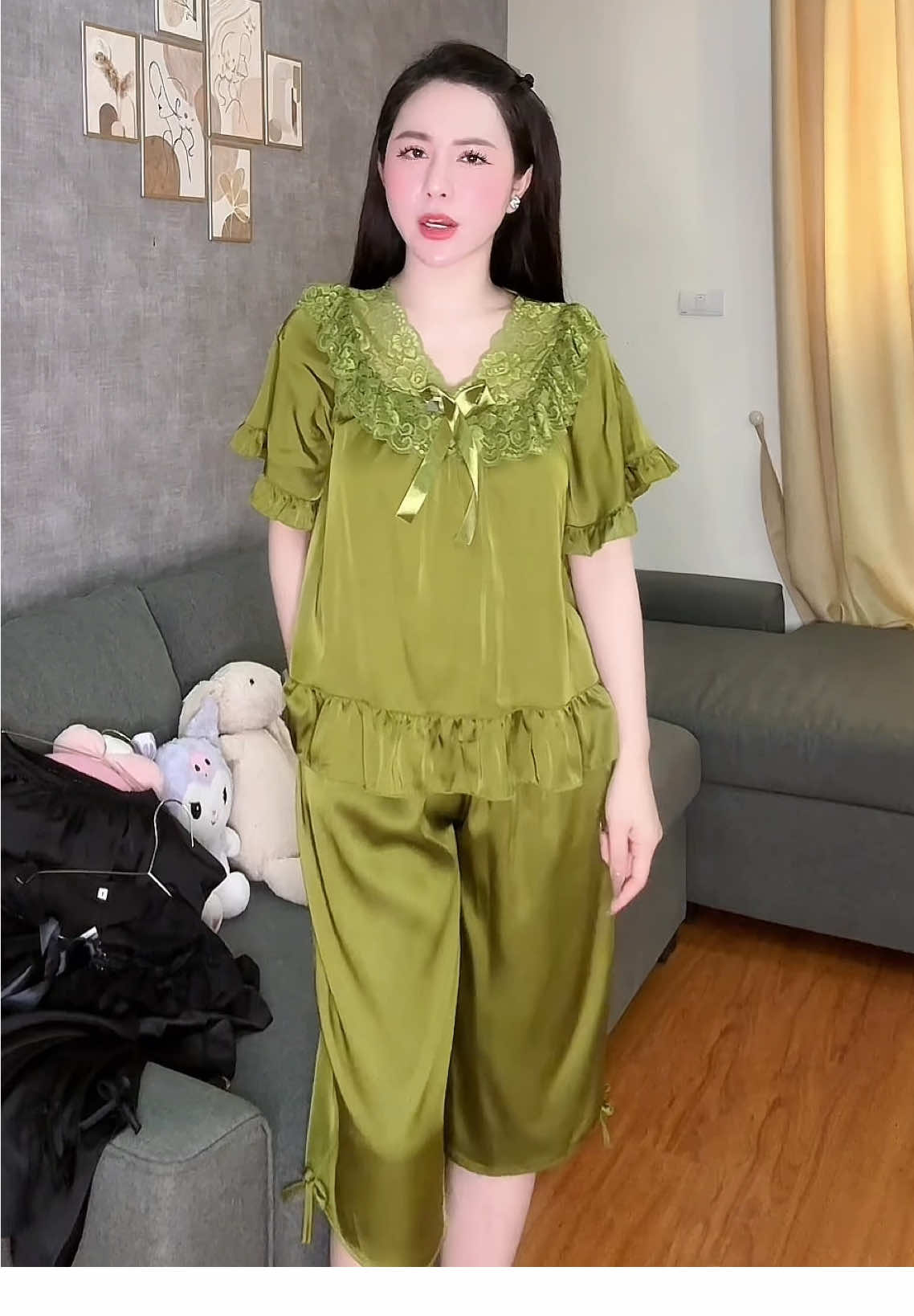 #quanaonu #xuhuong #thoitrangtiktok #thoitrangnu #pijama #domacnha 