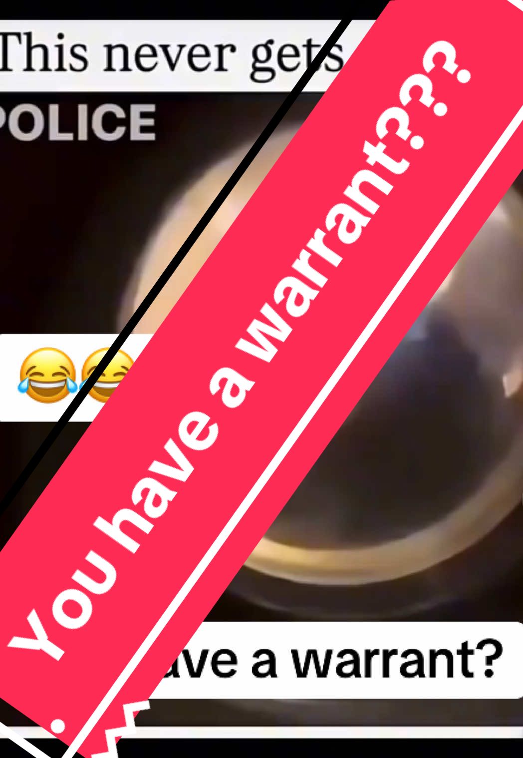 You have a warrant? #jso #news #tiktoknews #tiktokfunny 