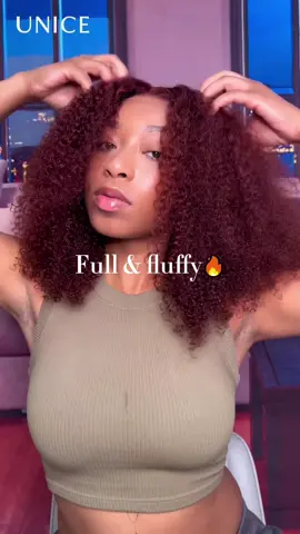 From wet & defined to dry! 🤩 That’s the magic of kinky curly wig.🔥#unice #unicehair #unicewig #hairstyle #wiginstall #byebyeknotswig #knotlesswig #lacefrontwig #gluelesswig #hairtutorial #wigtok #tiktokshopbacktoschool #novatopfind #rushtok2025 