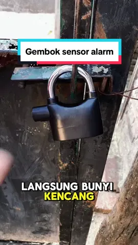 Gembok pintar dengan alarm anti maling! 🔒 Bunyi nyaring, bikin maling kabur seketika!  #gembokalarm #kuncipintar #keamananterjamin 