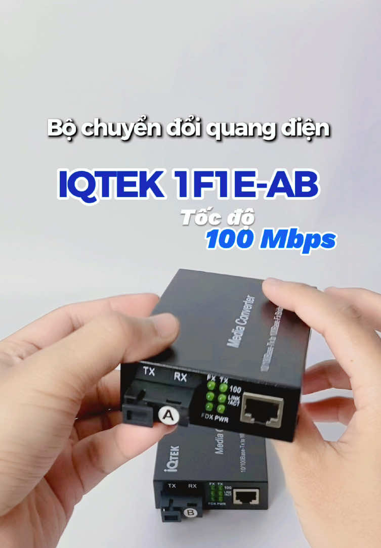 Giải pháp kéo mạng wifi đi xa mà ko lo tắc nghẽn #2techshop #xuhuong #2techcongnghe #converterquang #bochuyendoiquangdien #1F1EAB #iqtek 