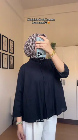 cantik weh kemeja ni 😍🖤 #fyp #kemeja #kemejawanita #kemejalinen #kemejastyle #kemejacotton #kemejaviral #outfitideas 