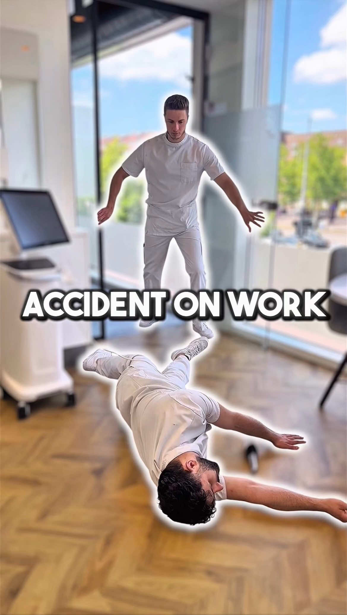 POV: Accident on work 🫠 #dentist #doctor #patient #assistant #accident 