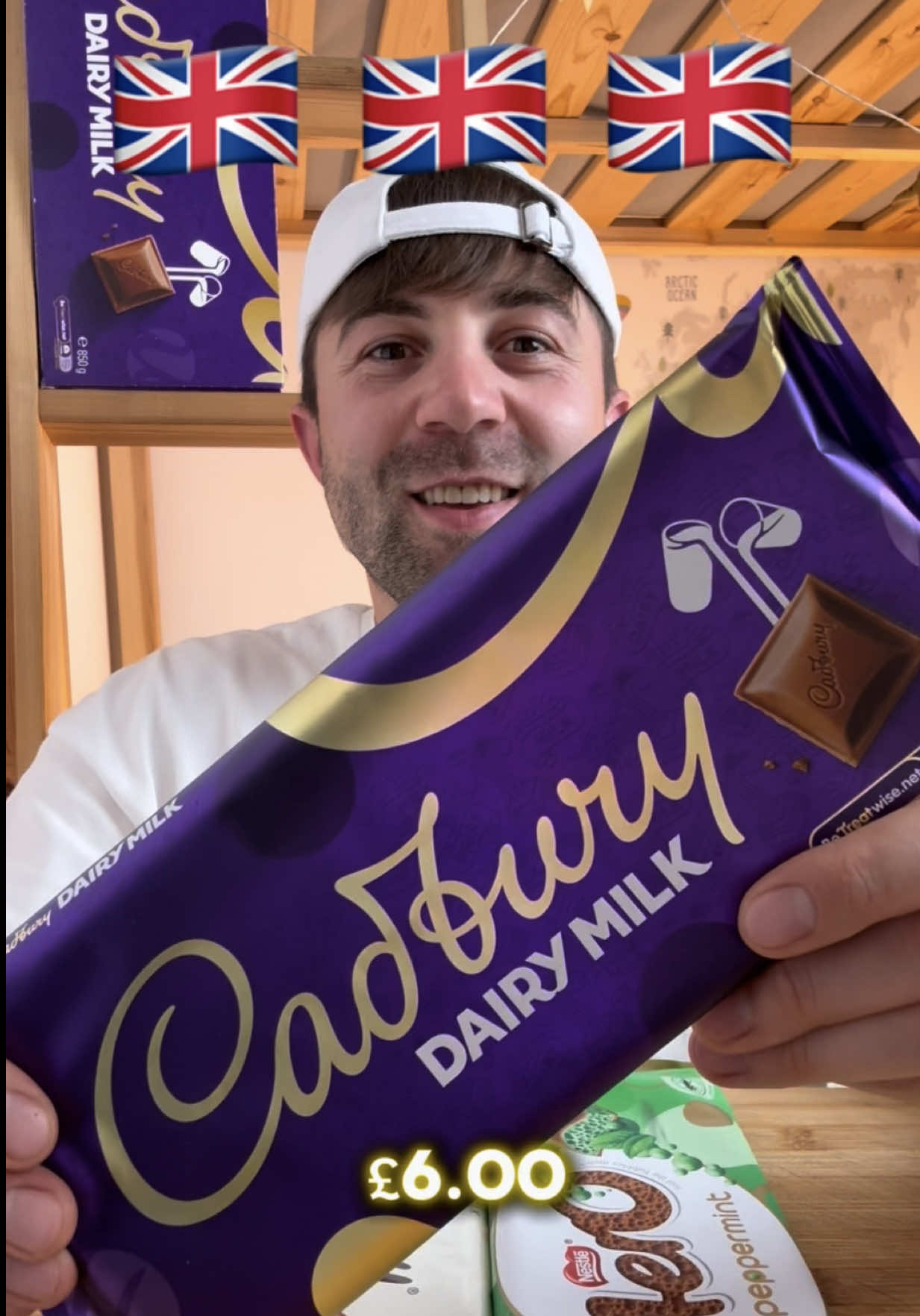 🇬🇧 3 GIANT XL UK CHOCOLATE BARS You’ve Never Seen This Big, prices included! #mukbang #chocolate #amsr 