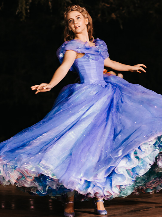 It's time to get ready for the ball!  How do you put on such a large dress? One clasp at a time! #cinderella #ballgown #grwm