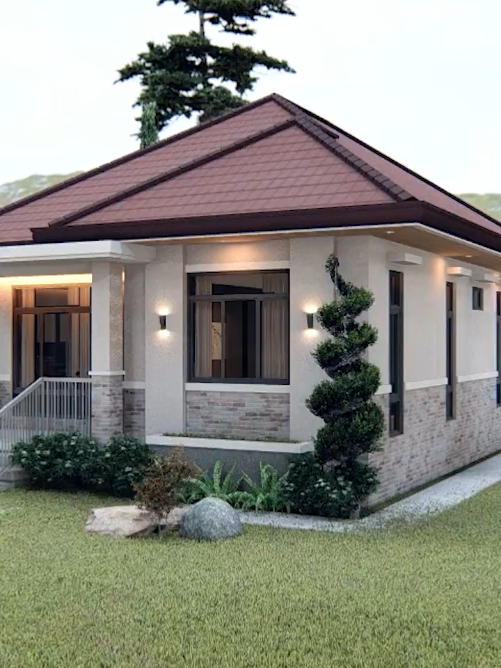 BUNGALOW HOUSE DESIGN #simplehousedesign #casa #architecture #design #modernhome #housedesign #alternative #house #tinyhouse #banglow🏘 #tik_tok #houseplan #minihouse #2025 #fyp #foruyou