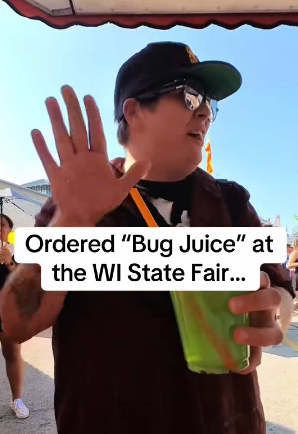 In honor of the @Wisconsin State Fair returning next week… here’s my most viral video ever of me trying the #bugjuice from @Jessica Jerky All Things Jerky! This year they have a whole new bug line up to try! #wisconsinstatefair #wistatefair #statefair #fairfood #bugfood #wisconsin #wisconsinfoodie #thisiswhatiwanted 