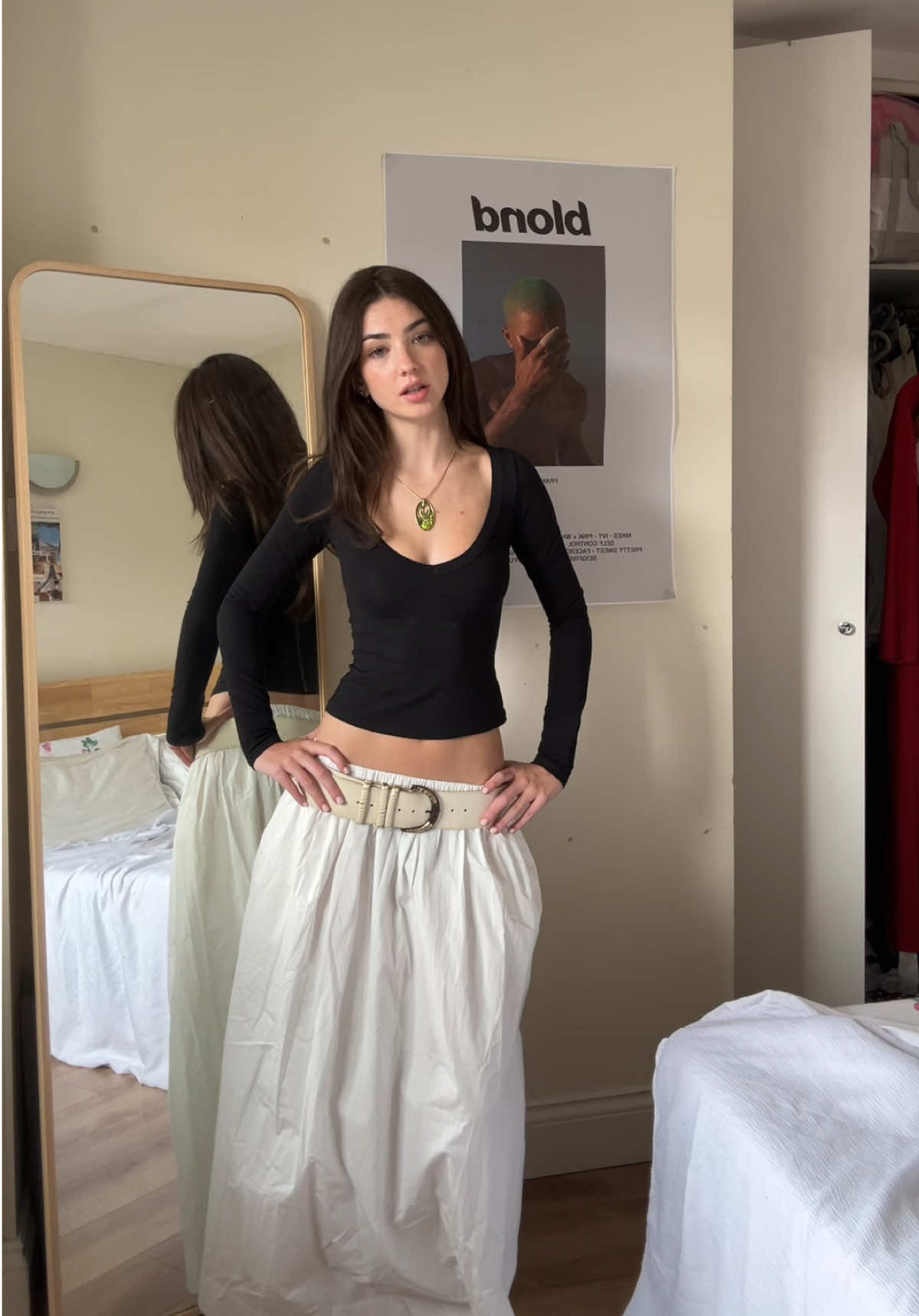this skirt has pockets  top & skirt - @Princess Polly  belt - vintage  shoes - @H&M 