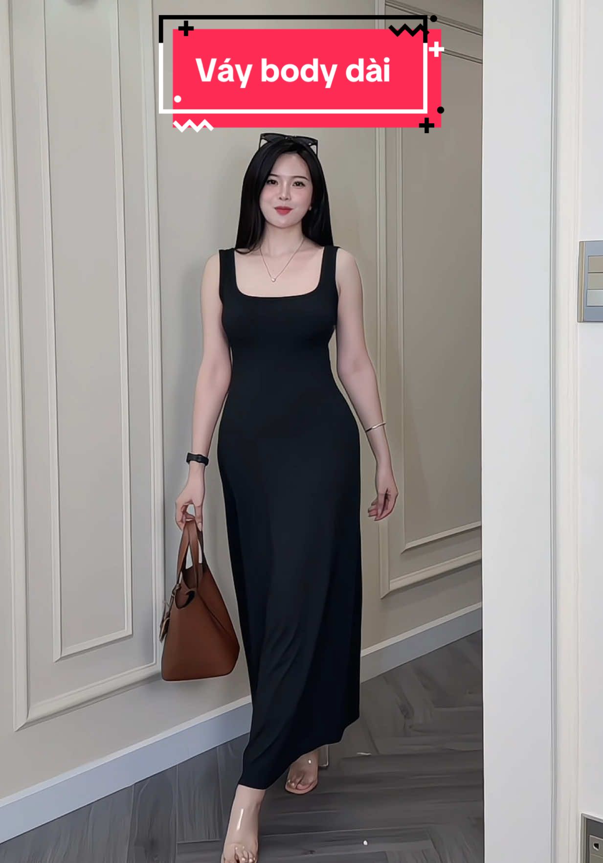 VÁY 2 DÂY NỮ CỔ VUÔNG  dáng dài body #champhan #review #champhanreview #thoitrangnu #váy #vaymaxi #vaydangdai #vaybody 