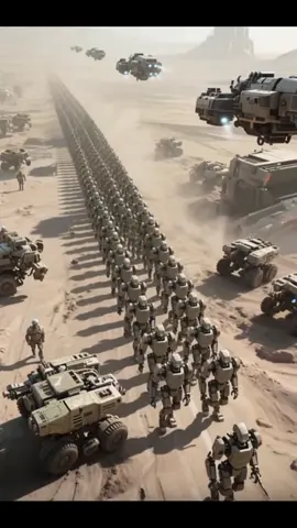 The AI army is assembling — future war begins now 🤖💥 #AI战争 #机器人军团 #未来科技 #科幻感 #aiart #midjourney #TheMass #cinematic #futuristic #机器人觉醒 #AI生成