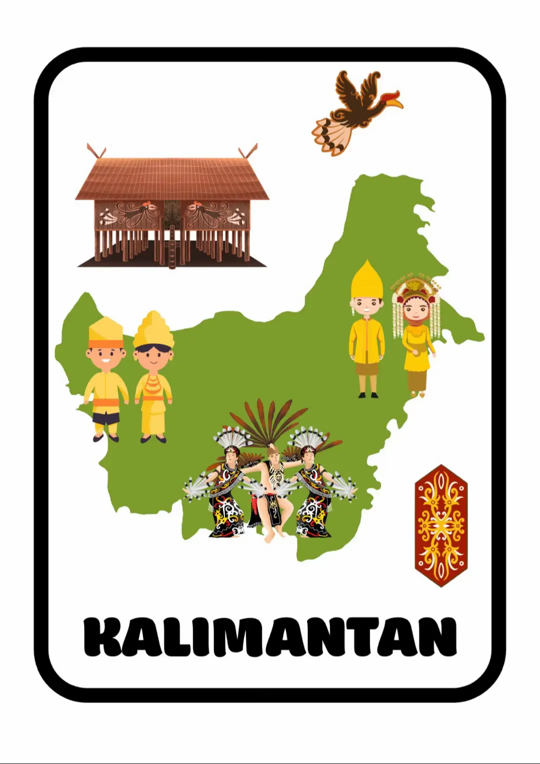 Hiasan dinding kebudayaan Indonesia 🇮🇩  #hiasandinding #dekorkelas #canvadesign #kelas3hebat 