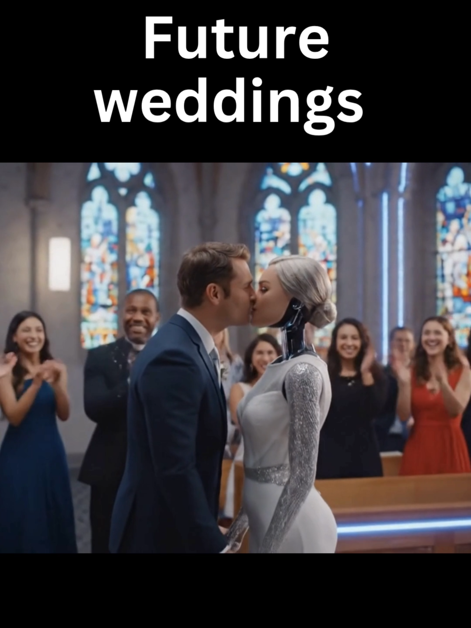 Robot weddings are becoming the new trend! 🤖👰🏻 #RobotWedding #SeniorLove #LoveRobot #AiWife #RobotWife #following #aivideos #viral #AIGenerated #fyp #aiviral