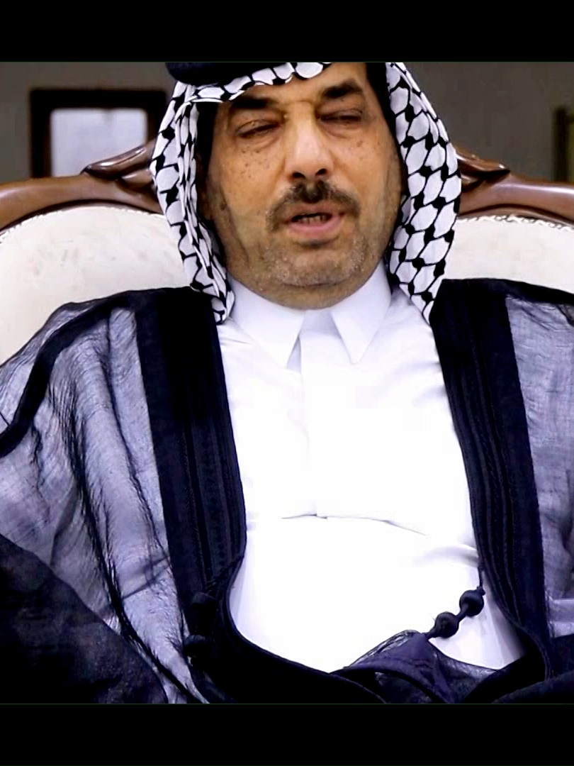 في مضيف الحاج لهمود مزعل الحميدة شيخ مشايخ قبيلة بني ركاب