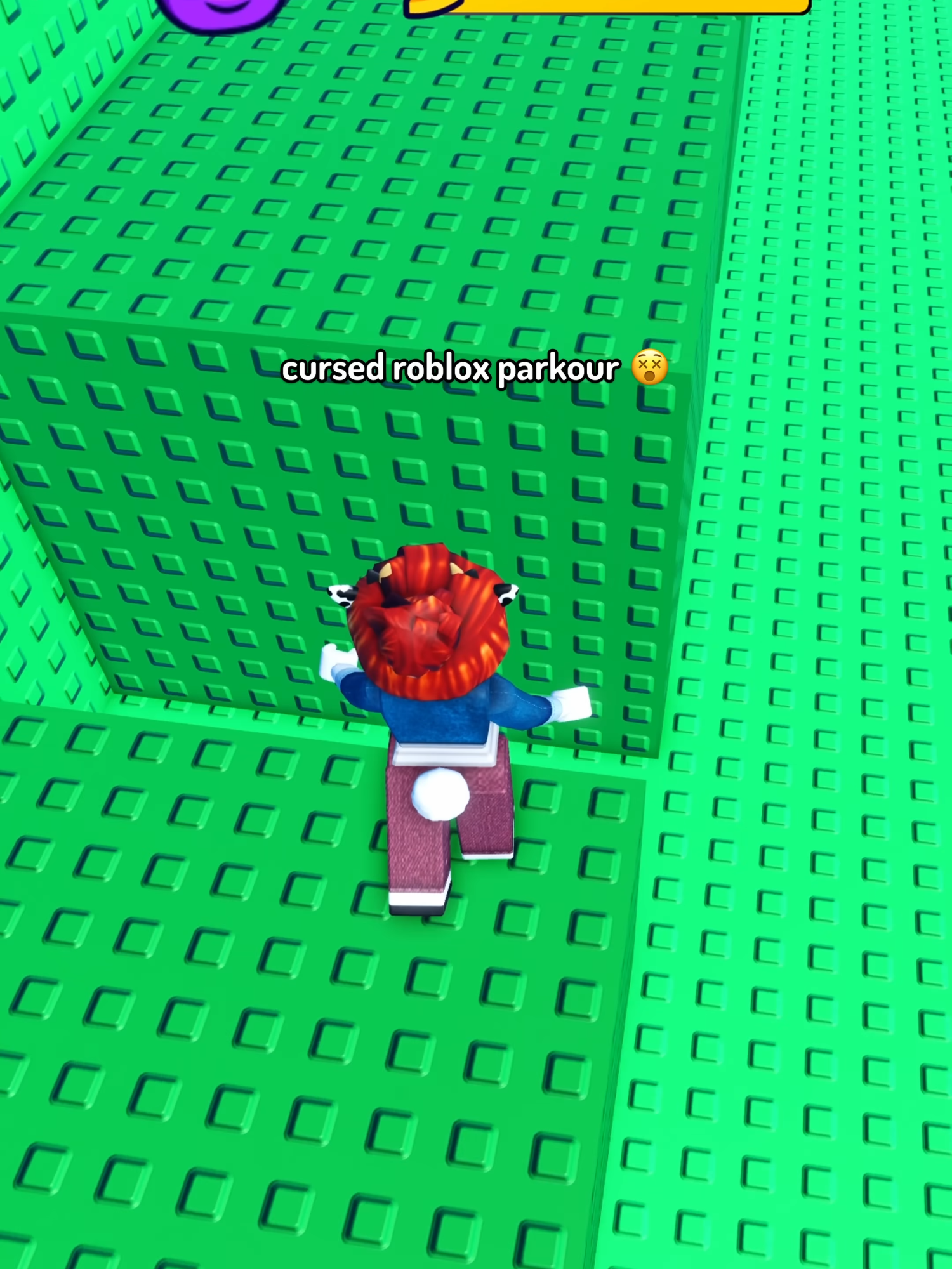 😵 cursed roblox #moment #wallhop #clutch #acorn #hair #obby #parkour #map #troll #roblox #realrosa