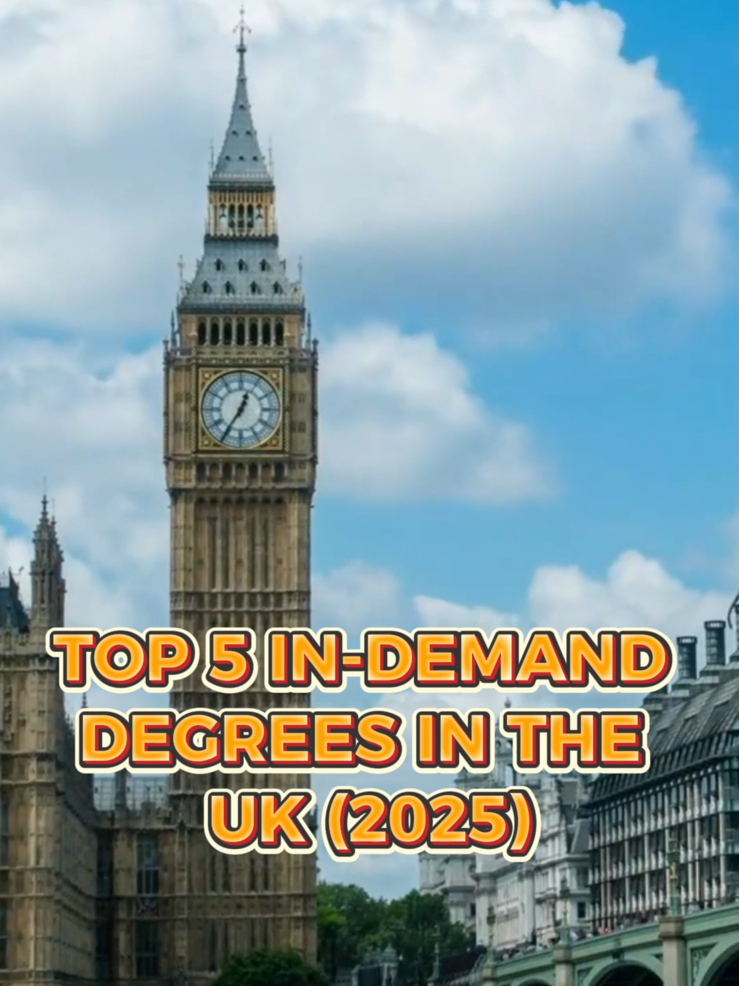 Top 5 In‑Demand UK Degrees (2025) #top5 #uk #demand #degree #viral #studyabroad #studyabroadupdates