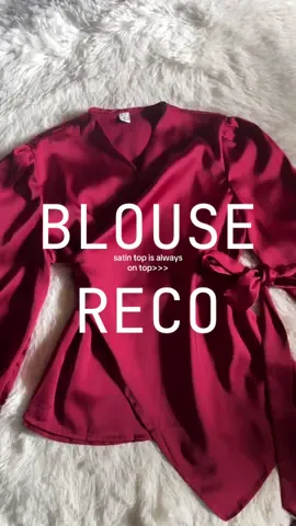 Ackkkk! So classy blouse perfect for any occasion🍒✨ #satinblouse #satintop #blouserecommendations #outfit #fyp #tending #foryoupage #viral 