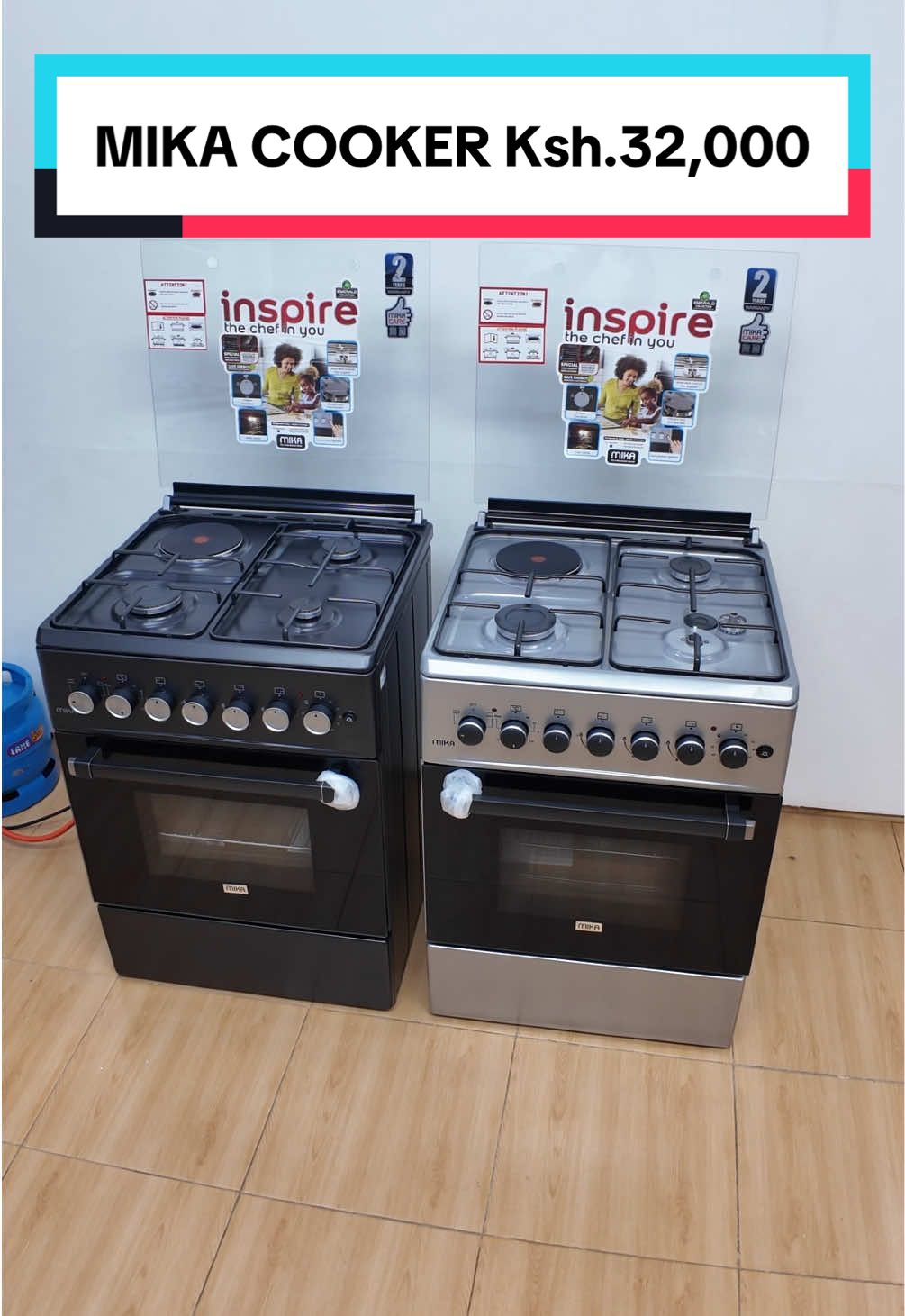 Mika 58 by 58 Cooker  3 Gas + Rapid Hotplate SLEM Ksh.32,000 BLEM Ksh.32,000 #mikacooker #mika58by58cooker #electronics #digitalcityelectronics #cooker 