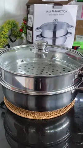 Rekomendasi panci kukus 2 tingkat dengan tutup kaca #pancikukus #alatmasak #alatdapur 