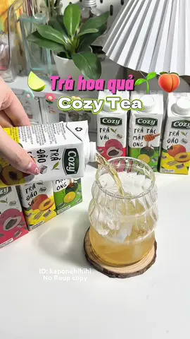 Trà hoa quả Cozy 🍑🍋‍🟩🐝🍯#kaporeview #review #unboxing #tratraicay #trahoaquacozy #tratraicaycozy #cozytea #cozy #giaikhat 