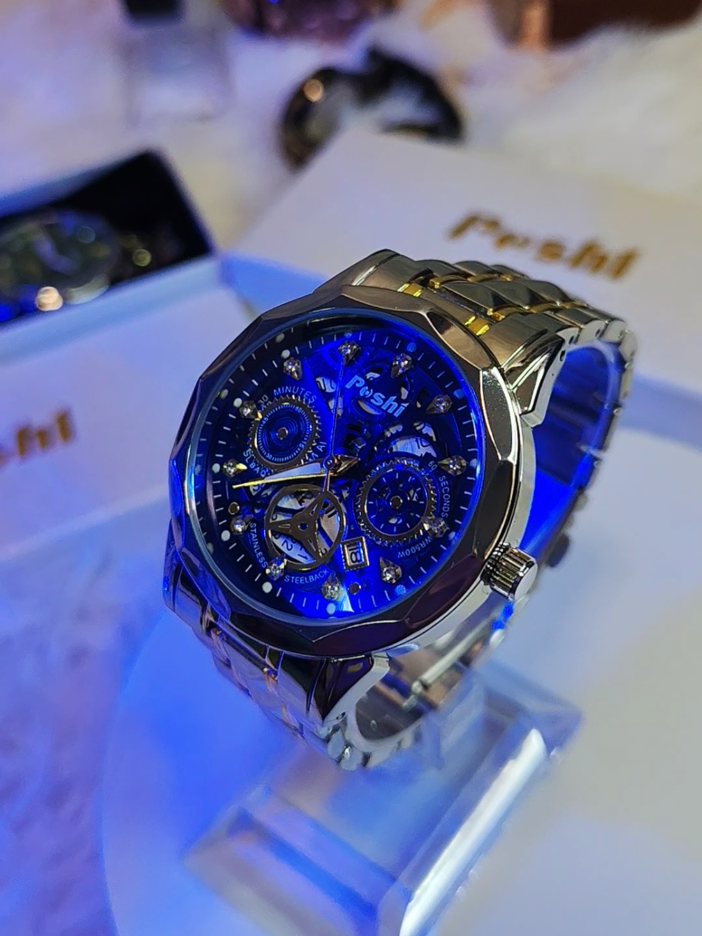 นาฬิกา POSHI รูปทรง Diamond​💎 งานแท้กันน้ำ100% มาพร้อมที่ตัดสาย #ไอเดียแต่งตัว #แฟชั่น #นาฬิกาข้อมือผู้ชาย #นาฬิกาข้อมือ #นาฬิกา #ฟีดดดシ 