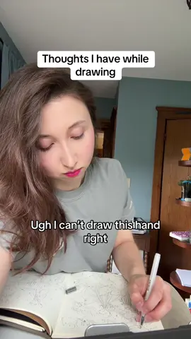 Thoughts I have while drawing 😅 . . . . #artistproblems #artprocess #artproblems #artistsoftiktok #arttok 