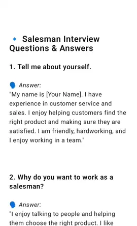 Want To Be a Salesman ? Prepare with these(Q&A) #job #interview #preparation #career #tiktoknepal #creatorsearchinsights 