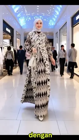 gamis batik modern, model A-line yang cantik menjuntai! Dibuat dari bahan rayon twill yang adem dan nyaman dipakai seharian. Motif batik kekinian yuk miliki sekarang! #gamisbatik  #gamis  #dressbatik  #batik  #fashionbatik 