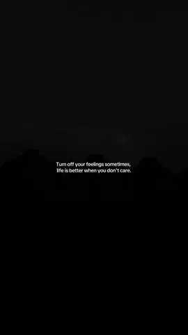 There comes a point in life when you realize that caring too much only brings pain. So you stop overthinking, stop feeling everything too deeply  and suddenly, life becomes a little lighter, a little more peaceful. Not because things got easier, but because you stopped letting them control your heart.🖤 TurnOffFeelings #DontCareVibes #SilentPain #ColdHearted #PeaceOfMind #AloneVibes #DarkAesthetic #EmotionalDetachment #SadTok #TikTokQuotes #MHKquotes #Fypシ #viralvideo 