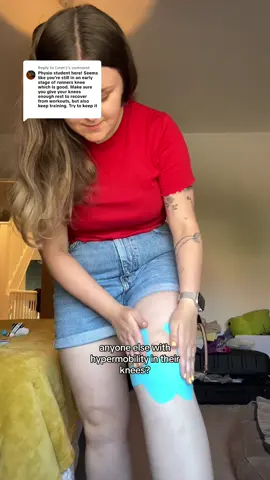 Replying to @Linet:) finally went to a physio because the pain came back, and learned how to tape my knees (it helps with the discomfort so much!) now to do my physio exercises and volunteer at parkrun this weekend 🏃‍♀️‍➡️ maybe a 2-3k on sunday! any other folks with hypermobility in your knees give me your tips! #runnersknee #runninginjury #hypermobility #Running #slowrunner #slowrunnersclub #runtok #runna #parkrun 